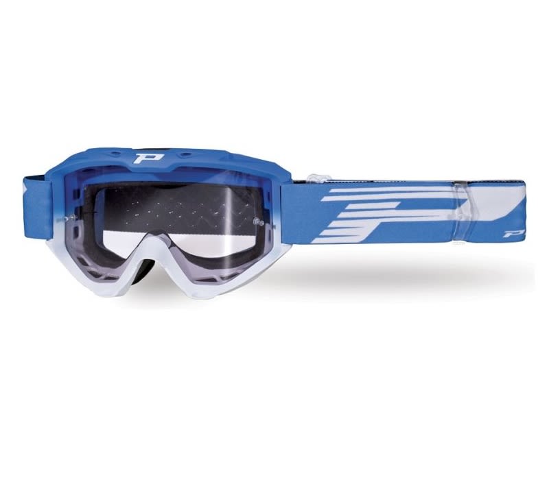 Maschera 3450-327 TR - Azzurro/Bianco, Lente Trasparente