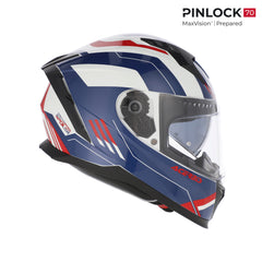 Casco Integrale Moto Acerbis X-WAY Blu - Bianco - Rosso omologato ECE 22-06