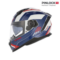 Casco Integrale Moto Acerbis X-WAY Blu - Bianco - Rosso omologato ECE 22-06