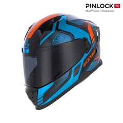 Casco Integrale Moto Acerbis X-WAY omologato ECE 22-06 Nero - Blu - Rosso