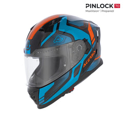 Casco Integrale Moto Acerbis X-WAY omologato ECE 22-06 Nero - Blu - Rosso