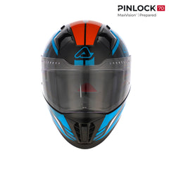 Casco Integrale Moto Acerbis X-WAY omologato ECE 22-06 Nero - Blu - Rosso