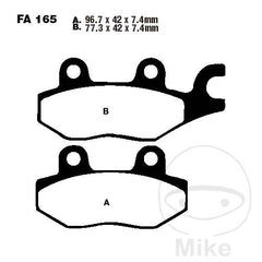 EBC Pastiglie freno Sinterizzate Off-Road FA165R per Yamaha XTZ Super Tenere 750 lato destro