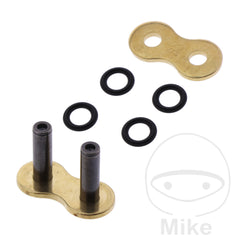 DID Falsa maglia di giunzione a ribattere (perno forato) VX3 525 Gold & Black