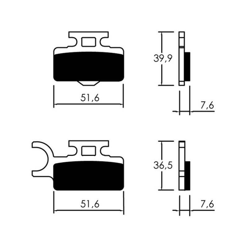 Pastiglie di freno Moto V PARTS