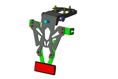 Portatarga Honda CB650F nero V PARTS