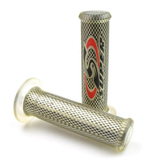 Paio manopole Dynagrip trasparente-carbonio V PARTS