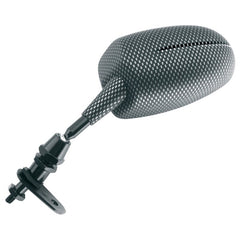 Set retrovisori universali V PARTS ovale F1 carbon look