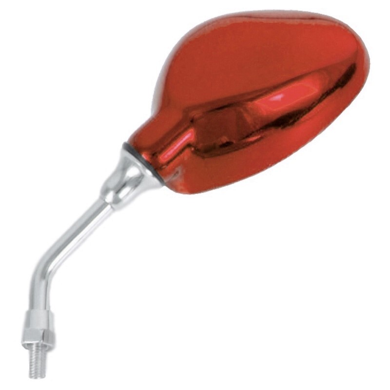 Set retrovisori universali V PARTS M8 filetto destro rosso