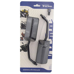 Set retrovisori universali V PARTS F1 M10 nero