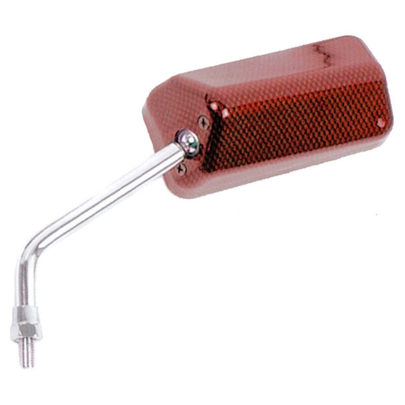 Retrovisore sinistro universale V PARTS F1 M8 rosso brillante