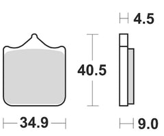 BRAKING pastillas de freno 901SM1 Trasero