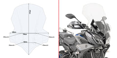 GIVI CUPOLINO Trasparente per YAMAHA TRACER 900