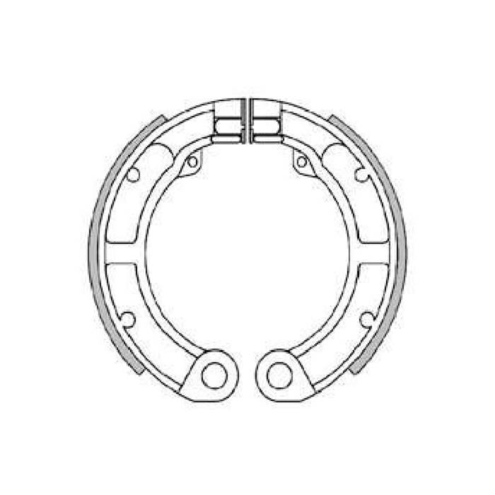 Ganasce Freno BRENTA 0130 per PIAGGIO VESPA PK 50 1983 1984 1985 1986