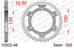 Corona AFAM 10502-48 in acciaio passo 525 HONDA XL 650 V TRANSALP 2000  -2007