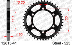 Corona AFAM 12815-41 in acciaio passo 525 SUZUKI GSX-R 600 2011  -2017