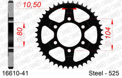 Corona AFAM 16610-41 in acciaio passo 525 KAWASAKI NINJA 1000 SX ZX1002K LF,LFA 2020 -2022