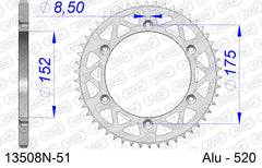 Corona AFAM 13508N-51 in all. passo 520 YAMAHA YZ 125 1989  -1994