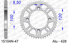 Corona AFAM 15104N-47 in all. passo 428 SUZUKI RM 85 2002  -2023