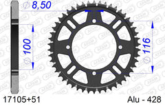 Corona AFAM 17105+51 in all. passo 428 KAWASAKI KX 100 1998  -2013