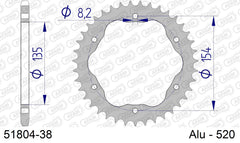 Corona AFAM 51804-38 in all. passo 520 DUCATI 1098 2007 -2008