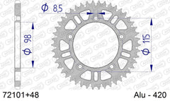 Corona AFAM 72101+48 in all. passo 420 GAS-GAS MC 65 2021  -2023