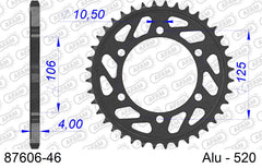 Corona AFAM 87606-46 in all. passo 520 TRIUMPH R 765 STREET TRIPLE 2017  -2022