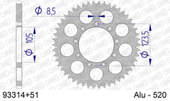 Corona AFAM 93314+51 in all. passo 520 T.M. MX 125 2003  -2009
