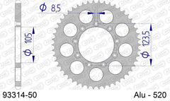 Corona AFAM 93314-50 in all. passo 520 T.M. EN 125 ENDURO 2012  -2020