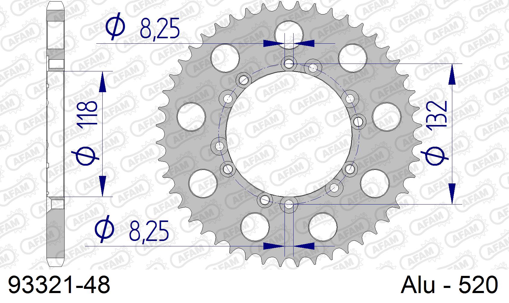 Corona AFAM 93321-48 in all. passo 520 BETA ALP 200 2000  -2003