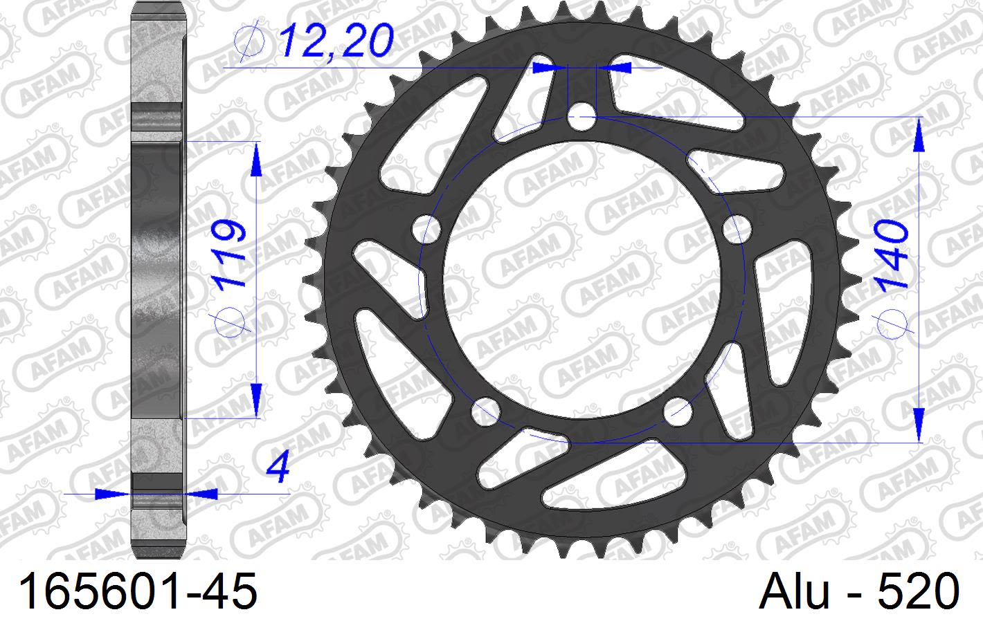 Corona AFAM 165601-45In All  Passo 520 BMW S 1000 R 2021  -2022