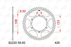 Corona AFAM acciaio92220-58 Passo 428 APRILIA RS 125 2021  -2022