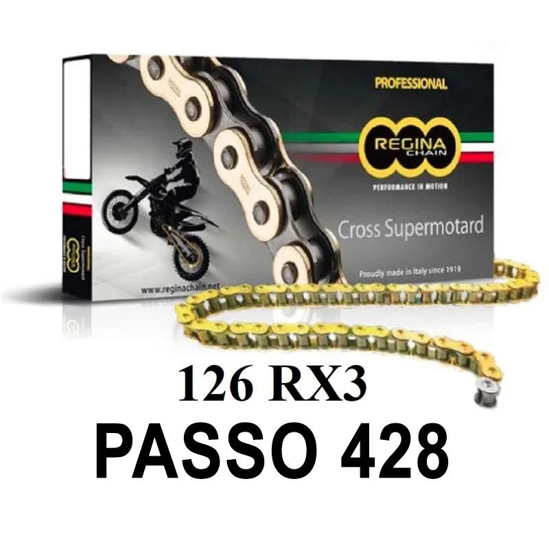 REGINA Catena 126RX3 126 maglie passo 428 - Oro