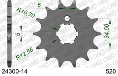 Pignone AFAM 24300-14 passo 520 KAWASAKI KLX 250 1982  -1997