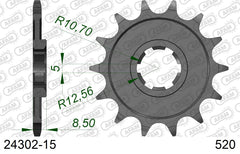 Pignone AFAM 24302-15 passo 520 HUSQVARNA WR 360 1992  -1999