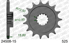 Pignone AFAM 24508-15 passo 525 KAWASAKI ZX 6 R 1998  -2001