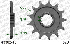 Pignone AFAM 43302-13 passo 520 SHERCO SE 2,5 I-F ENDURO 2.5I 2009  -2011