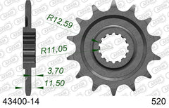 Pignone AFAM 43400-14 passo 520 SHERCO SE 4,5 I-F ENDURO 4.5I 2009  -2011