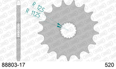 Pignone AFAM 88803-17 passo 520 TRIUMPH BONNEVILLE T100 2022  -2023