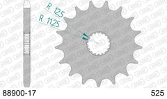 Pignone AFAM 88900-17 passo 525 TRIUMPH BONNEVILLE SPEEDMASTER 2022 -2023