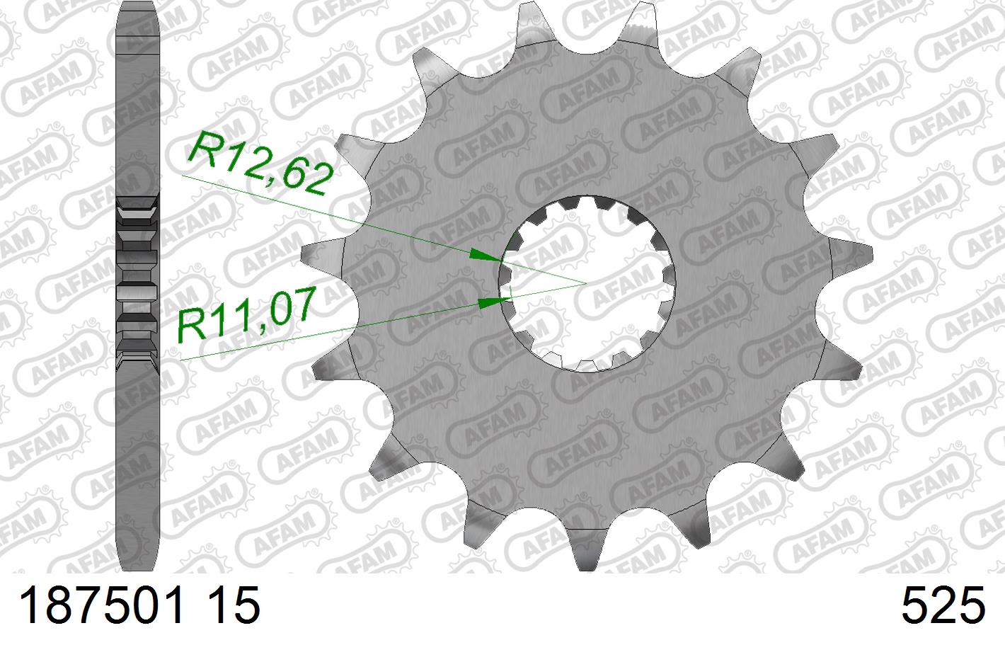 Pignone AFAM 187501-15 Passo 525 ROYAL ENFIELD 411 HIMALAYAN 2016 -2020