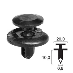 Rivetto in plastica SUZUKI - Cover quadro strumenti