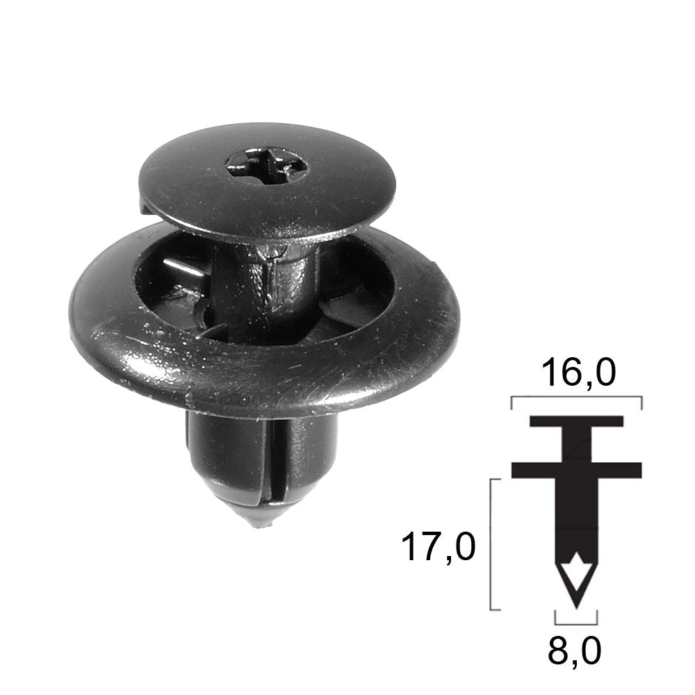 Rivetto in plastica YAMAHA - Varie Applicazioni