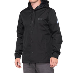 GIUBBINO CON CAPPUCCIO 100% APACHE BLACK (TAGLIA S)