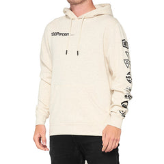 FELPA CON CAPPUCCIO 100% SUPER FUTURE OATMEAL HEATHER (TAGLIA XL)