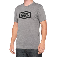 T-SHIRT 100% ESSENTIAL GUNMETAL HEATHER (TAGLIA XL)