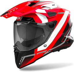 AIROH Commander 2 Mavick Rosso Nero Casco intergrale adventure