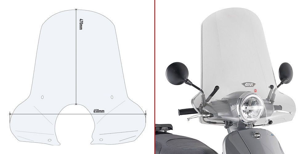 GIVI SPOILER SYM FIDDLE 125 EURO 5