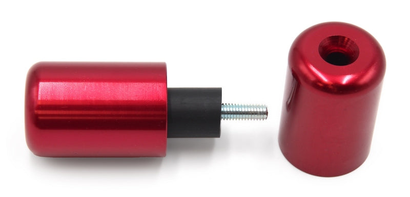 Set contrappesi manubrio V PARTS alluminio SUZUKI rosso