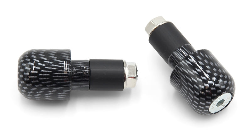 Set contrappesi manubrio V PARTS alluminio Ø13.5mm carbonio